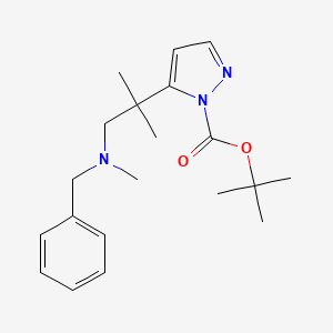 Tert-butyl 5-{2-[benzyl(methyl)amino]-1,1-dimethylethyl}-1h-pyrazole-1-carboxylate