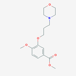 molecular formula C16H23NO5 B15370405 Methyl 4-methoxy-3-(3-morpholinopropoxy)benzoate CAS No. 214472-17-0