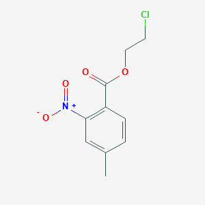 molecular formula C10H10ClNO4 B15370451 2-Chloroethyl 4-methyl-2-nitrobenzoate 