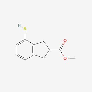 methyl 4-mercapto-2,3-dihydro-1H-indene-2-carboxylate