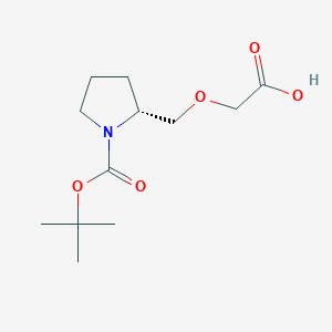 (r)-2-((1-(Tert-butoxycarbonyl)pyrrolidin-2-yl)methoxy)acetic acid