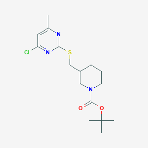 3-(4-Chloro-6-methyl-pyrimidin-2-ylsulfanylmethyl)-piperidine-1-carboxylic acid tert-butyl ester