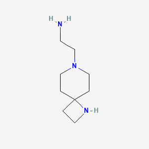 molecular formula C9H19N3 B15370493 2-(1,7-Diazaspiro[3.5]nonan-7-yl)ethanamine 