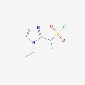 1-(1-ethyl-1H-imidazol-2-yl)ethanesulfonyl chloride