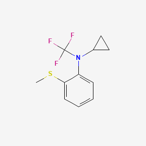 N-cyclopropyl-2-(methylthio)-N-(trifluoromethyl)aniline