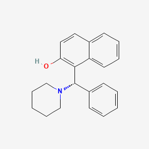 molecular formula C22H23NO B15370541 1-((S)-Phenyl(piperidin-1-YL)methyl)naphthalen-2-OL 