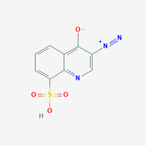 molecular formula C9H5N3O4S B15370564 3-Diazonio-8-sulfoquinolin-4-olate CAS No. 95102-68-4