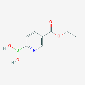 molecular formula C8H10BNO4 B15370589 (5-Ethoxycarbonylpyridin-2-yl)boronic acid 