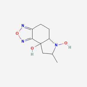 7-methyl-5,5a,7,8-tetrahydro-4H-[1,2,5]oxadiazolo[3,4-e]indole-6,8a-diol