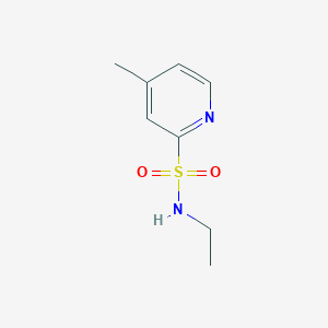 molecular formula C8H12N2O2S B15370687 N-ethyl-4-methylpyridine-2-sulfonamide 