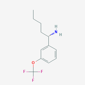 molecular formula C12H16F3NO B15370703 (S)-1-[3-(trifluoromethoxy)phenyl]pentylamine 