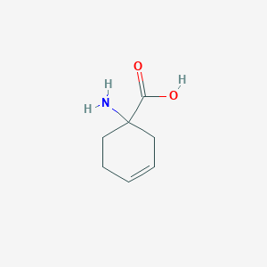 molecular formula C7H11NO2 B15370732 1-Aminocyclohex-3-ene-1-carboxylic acid CAS No. 824-07-7