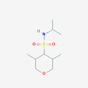 molecular formula C10H21NO3S B15370733 N-isopropyl-3,5-dimethyltetrahydro-2H-pyran-4-sulfonamide 