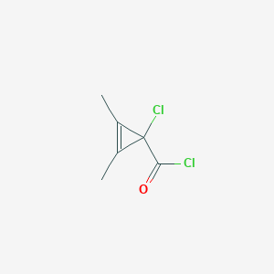 1-Chloro-2,3-dimethylcycloprop-2-ene-1-carbonyl chloride