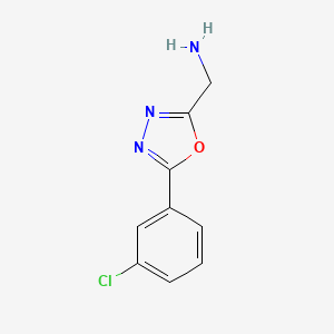 1-[5-(3-Chlorophenyl)-1,3,4-oxadiazol-2-yl]methanamine