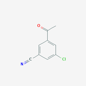 molecular formula C9H6ClNO B15370832 3-Acetyl-5-chlorobenzonitrile 