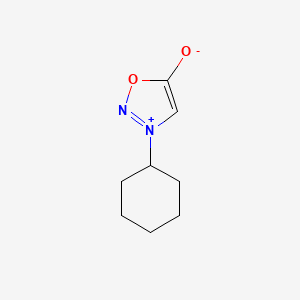 molecular formula C8H12N2O2 B15370856 Sydnone, 3-cyclohexyl- CAS No. 20600-69-5