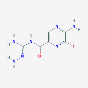 molecular formula C6H8FN7O B15370932 5-amino-N-carbamohydrazonoyl-6-fluoropyrazine-2-carboxamide 