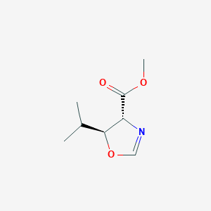 molecular formula C8H13NO3 B15370994 (4R,5S)-Methyl 5-isopropyl-4,5-dihydrooxazole-4-carboxylate 