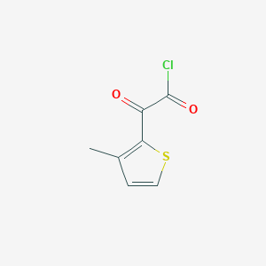 molecular formula C7H5ClO2S B15371042 (3-Methylthiophen-2-yl)(oxo)acetyl chloride CAS No. 87787-78-8