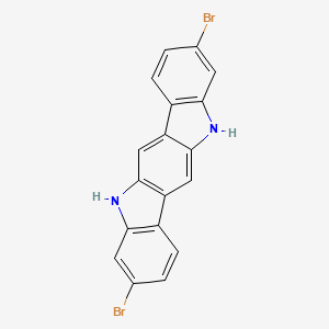 molecular formula C18H10Br2N2 B15371128 3,9-Dibromo-5,11-dihydroindolo[3,2-b]carbazole 