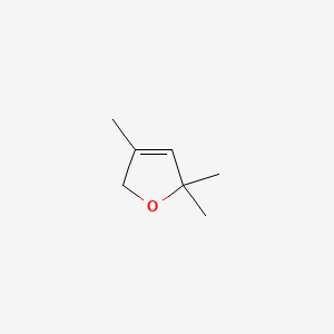 molecular formula C7H12O B15371174 Furan, 2,5-dihydro-2,2,4-trimethyl- CAS No. 23230-79-7