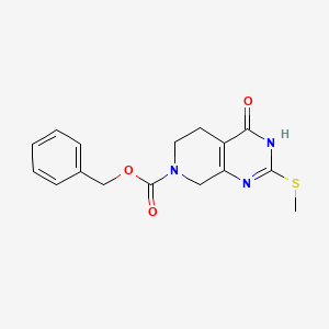 4-hydroxy-2-methylsulfanyl-5,8-dihydro-6H-pyrido[3,4-d]pyrimidine-7-carboxylic acid benzyl ester