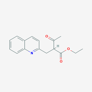 Ethyl 3-oxo-2-(2-quinolinylmethyl)butanoate