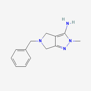 5-Benzyl-2-methyl-2,4,5,6-tetrahydropyrrolo[3,4-c]pyrazol-3-amine