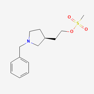 (S)-2-(1-benzylpyrrolidin-3-yl)ethyl methanesulfonate