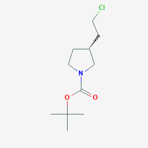 (R)-tert-butyl 3-(2-chloroethyl)pyrrolidine-1-carboxylate