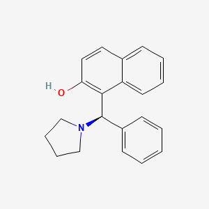 1-((R)-Phenyl(pyrrolidin-1-YL)methyl)naphthalen-2-OL