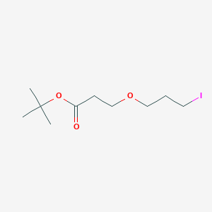 molecular formula C10H19IO3 B15371451 tert-Butyl 3-(3-iodopropoxy)propanoate 