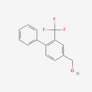 molecular formula C14H11F3O B15372552 (2-(Trifluoromethyl)biphenyl-4-yl)methanol 