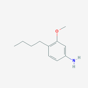 molecular formula C11H17NO B15372569 4-Butyl-3-methoxyaniline 