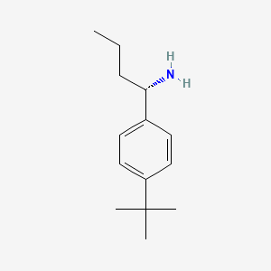 molecular formula C14H23N B15372610 (S)-1-[4-(tert-butyl)phenyl]butylamine 