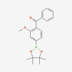 (2-Methoxy-4-(4,4,5,5-tetramethyl-1,3,2-dioxaborolan-2-yl)phenyl)(phenyl)methanone