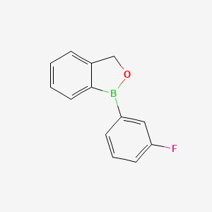 molecular formula C13H10BFO B15372748 1-(3-fluorophenyl)-3H-2,1-benzoxaborole 