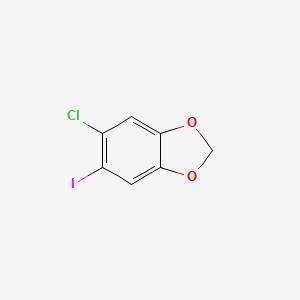 molecular formula C7H4ClIO2 B15372771 5-Chloro-6-iodobenzo[d][1,3]dioxole 