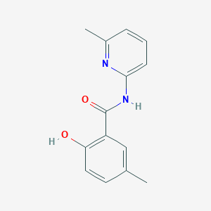 molecular formula C14H14N2O2 B15372792 2-hydroxy-5-methyl-N-(6-methylpyridin-2-yl)benzamide CAS No. 848187-47-3