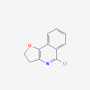 molecular formula C11H8ClNO B15372847 5-chloro-2,3-dihydrofuro[3,2-c]isoquinoline 