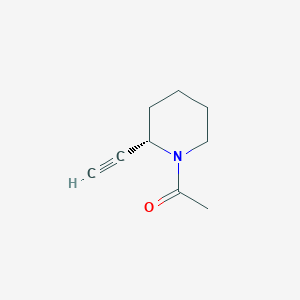 molecular formula C9H13NO B153750 1-[(2S)-2-ethynylpiperidin-1-yl]ethan-1-one CAS No. 128960-04-3