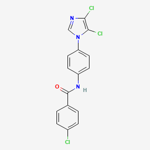 N1-[4-(4,5-dichloro-1H-imidazol-1-yl)phenyl]-4-chlorobenzamide