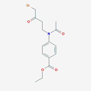 Ethyl 4-[acetyl(4-bromo-3-oxobutyl)amino]benzoate