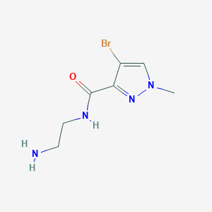 N-(2-aminoethyl)-4-bromo-1-methyl-1H-pyrazole-3-carboxamide