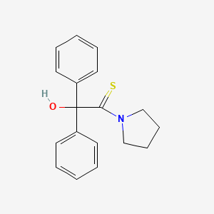 2-Hydroxy-2,2-diphenyl-1-(pyrrolidin-1-yl)ethane-1-thione