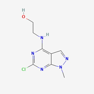 2-[(6-Chloro-1-methylpyrazolo[3,4-d]pyrimidin-4-yl)amino]ethanol