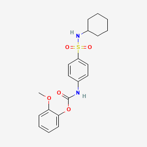 molecular formula C20H24N2O5S B15376021 (2-methoxyphenyl) N-[4-(cyclohexylsulfamoyl)phenyl]carbamate CAS No. 35819-80-8