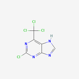 2-chloro-6-(trichloromethyl)-7H-purine