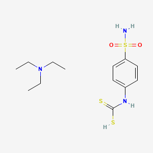 N,N-diethylethanamine;(4-sulfamoylphenyl)carbamodithioic acid